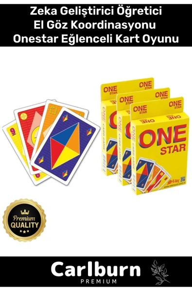 Premium Eğitici Zeka Geliştirici Öğretici Eğlence Aile 108 Kart Onestar Eğlenceli Kart Oyunu