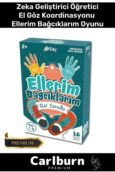 Eğitici Zeka Geliştirici Öğretici El Göz Koordinasyonu Aile 6 Parça Ellerim Bağcıklarım 2 Si 1 Arada