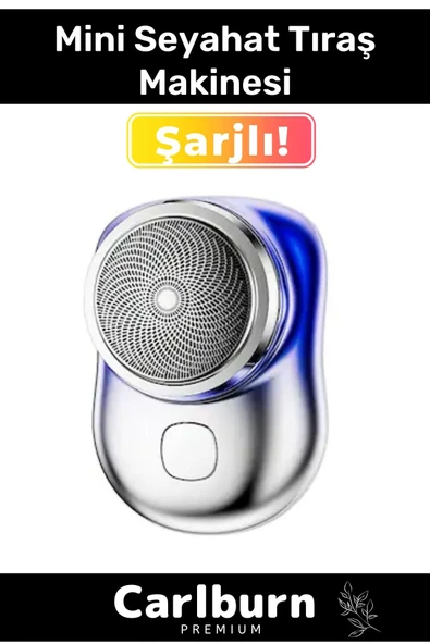 Özel Üretim Pratik Seyahat Günlük Hızlı Taşınabilir Şarjlı Yuvarlak Etkili Kablosuz Tıraş Makinesi