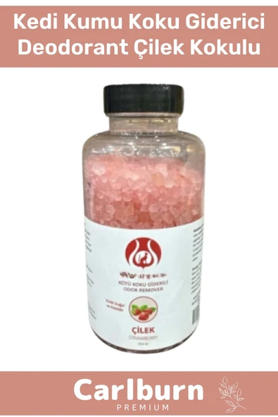 Evcil Hayvan Kedi Kumu Koku Giderici Çilek Kokulu Deodorant Sülfat Epsom Tuzu 350Gr