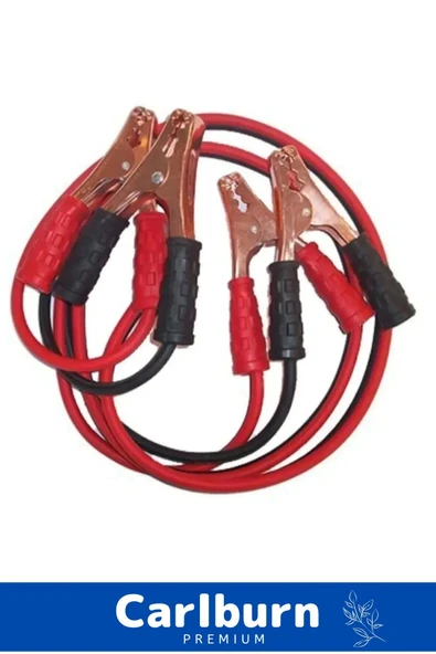 Araba Çantalı %100 Bakır 0.50mm Kalın Kablo 1200 Amper Güçlü 2 Metre Akü Takviye Hızlı Şarj Kablosu - 2