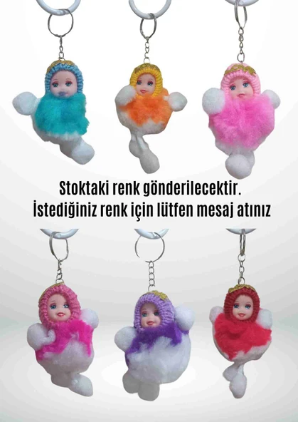 Anahtarlık Bebek Modeli Peluş - Şirin Tasarım