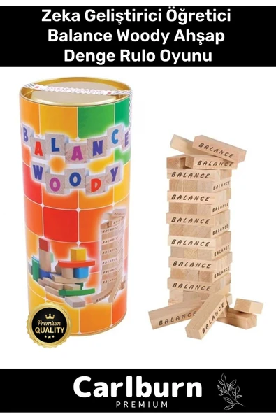 Premium Eğitici Zeka Geliştirici Öğretici Eğlence Aile Parti Balance Woody Ahşap Denge Rulo Oyunu