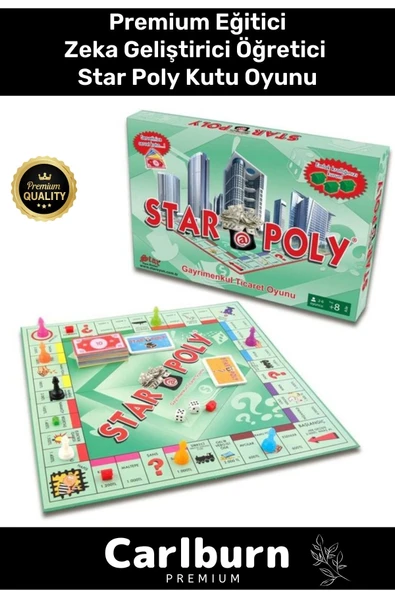 Premium Eğitici Zeka Geliştirici Öğretici Eğlence Aile Etkinlik Gayrimenkul Ticaret Oyunu Star Poly