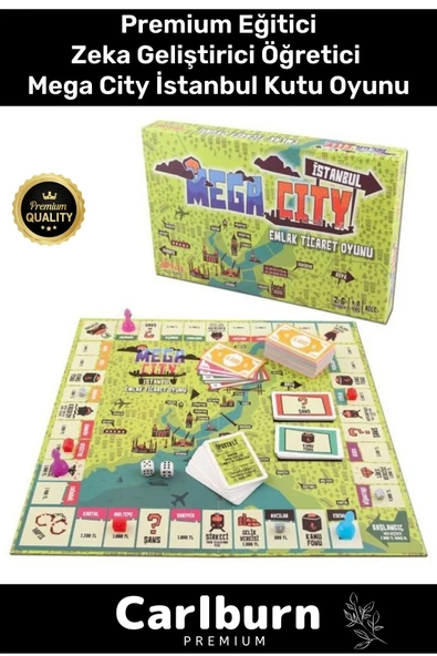 Premium Eğitici Zeka Geliştirici Öğretici Eğlence Emlak Gayrimenkul Ticaret Oyunu Mega City İstanbul