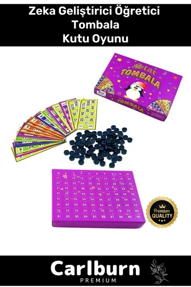 Premium Eğitici Zeka Geliştirici Öğretici Eğlence Aile Parti Yılbaşı Etkinlik Tombala Oyunu