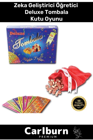 Premium Eğitici Zeka Geliştirici Öğretici Eğlence Aile Parti Yılbaşı Etkinlik Deluxe Tombala Oyunu
