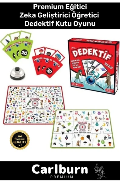Premium Eğitici Zeka Geliştirici Öğretici Eğlence Aile Etkinlik Dedektif Kutu Oyunu