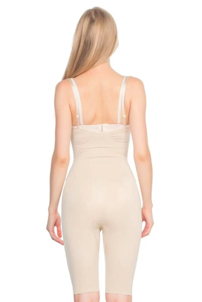 Premium Lazer Kesim İz İç Göstermeyen Kaymaz Toparlayıcı Şekillendirici Göğsü Açık Paçalı Boy Korse - 2