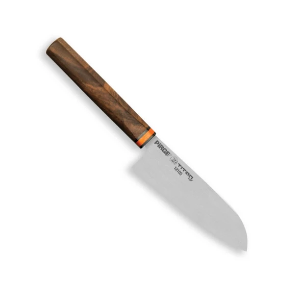 12105 Titan East Santoku Şef Bıçağı 16 cm - Ceviz Sap