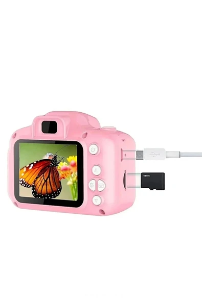 Yeni Nesil Çocuk Dijital Mini Fotoğraf Video Makine Erkek Kız Çocuklar 1080p HD Ekran Kamera Selfie - 4