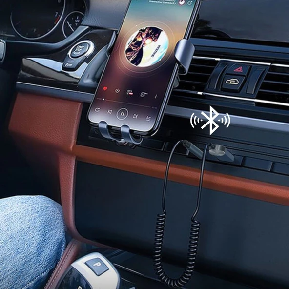 BUFFER® Araba için Bluetooth Aux Alıcısı Wireless Araç Kiti - 2