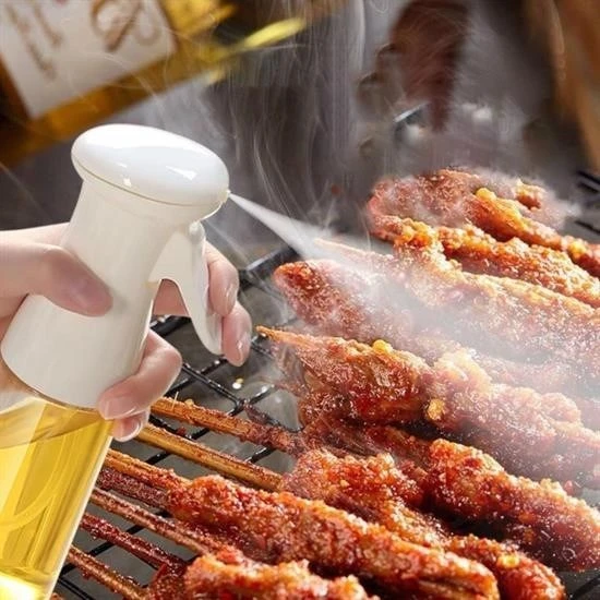 BUFFER®  Çok Amaçlı Cam Şişe Püskürtmeli Dağıtıcı Yağdanlık Limonluk Sirke Sosluk Spreyi Beyaz - 3