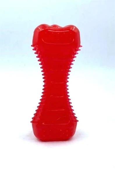 BUFFER® Köpekler İçin Diş Kaşıma Oyuncağı Tırtıklı Yapıda Plastik Dumbell - 6