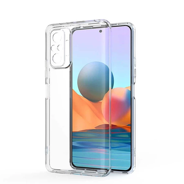 Xiaomi Redmi Note 10 Pro Kılıf Zore Kamera Korumalı Süper Silikon - Resim 4