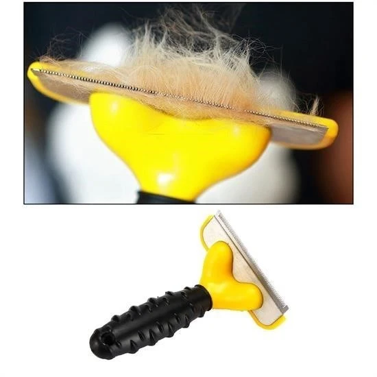 BUFFER® Fubminator Kedi Köpek Tüy Toplama Tarağı  Kaşıma Aparatı 4,5 Cm - 7