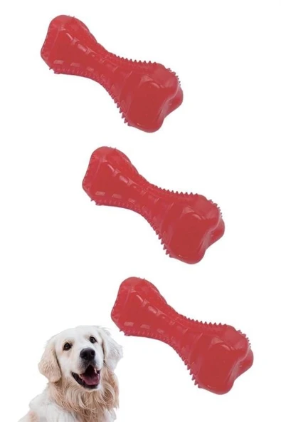 BUFFER® Köpekler İçin Diş Kaşıma Oyuncağı Tırtıklı Yapıda Plastik Dumbell - 8