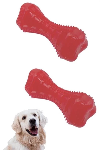 BUFFER® Köpekler İçin Diş Kaşıma Oyuncağı Tırtıklı Yapıda Plastik Dumbell - 7
