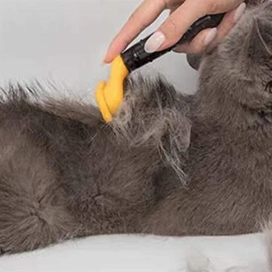 BUFFER® 10 cm Kedi Köpek Tarağı Fırçası Tüy Alıcı Toplayıcı Tarak Fırça - 6
