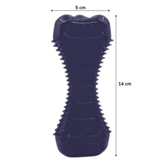 BUFFER® Köpekler İçin Diş Kaşıma Oyuncağı Tırtıklı Yapıda Plastik Dumbell - 2