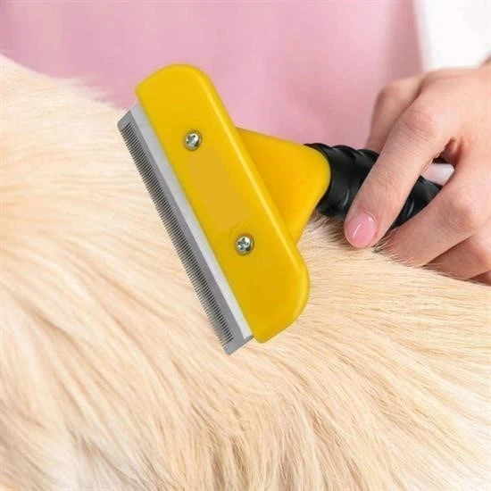 BUFFER® 10 cm Kedi Köpek Tarağı Fırçası Tüy Alıcı Toplayıcı Tarak Fırça - 3