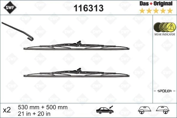 SİLECEK SWF 53 50 X2 ST YT BMW E36 VOLVO S40 95-04 A4 MONDEO 93-00 SAAB 9.3 900 - 1