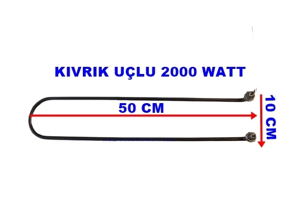 ENDER Benmari 50cm Rekorlu Kıvrık Rezistans 2000W 220V 8,5? Cr-Ni