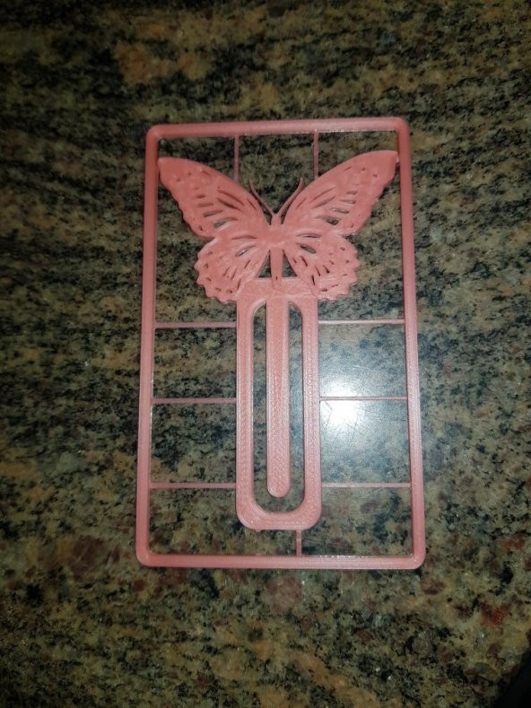 Kelebek Şeklinde Kitap Ayracı Bookmark Süslü Dekoratif - 4