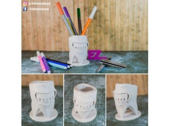 Diş kürü dağıtıcısı Kalemlik Organik Plastik Dekoratif Organizer