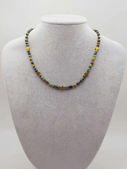 Epic Dream Serisi Afrika Turkuazı Taşı 4mm Kolye (45202) - Resim 5