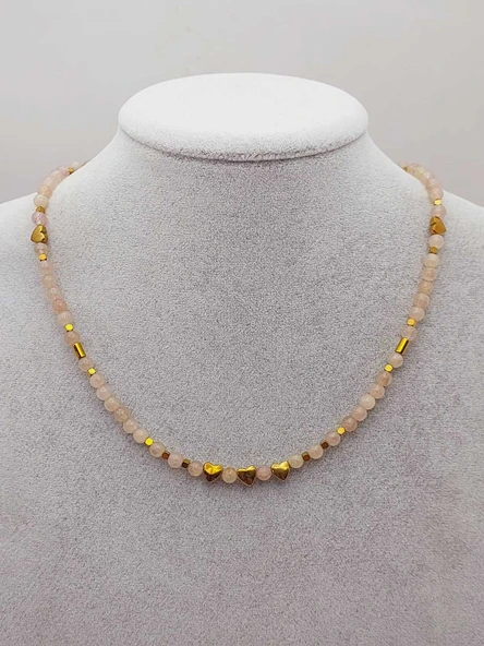 Epic Dream Serisi Çilek Kuvars Taşı 4mm Kolye (45210) - 3