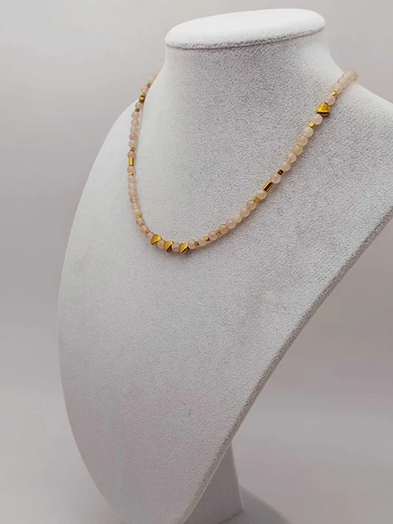 Epic Dream Serisi Çilek Kuvars Taşı 4mm Kolye (45210) - 9