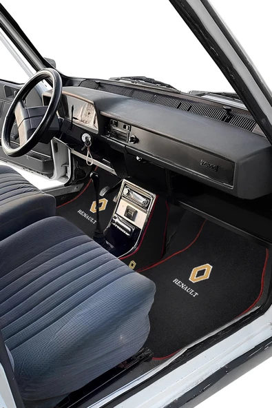 Renault 12 Toros Nakış İşlemeli Araç Oto Halı Paspas - 4