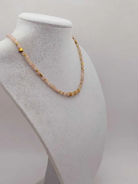 Epic Dream Serisi Çilek Kuvars Taşı 4mm Kolye (45210) - 10