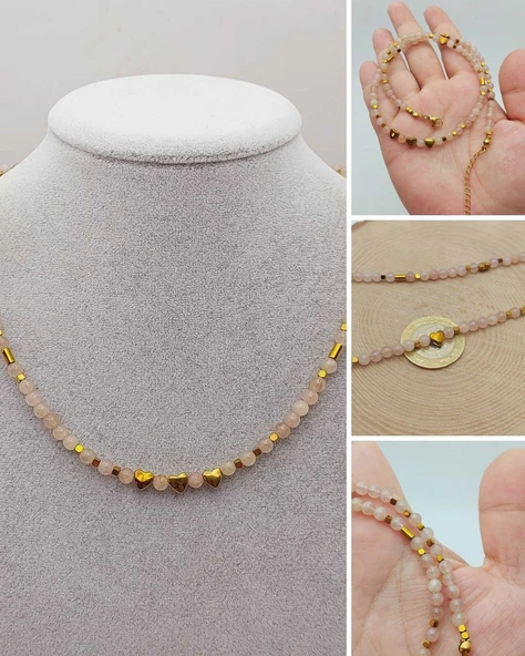 Epic Dream Serisi Çilek Kuvars Taşı 4mm Kolye (45210)