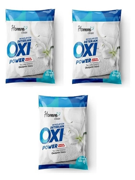 HOMM CLEAN OXI POWER BEYAZLAR İÇİN 500GR x 3'lü - 5
