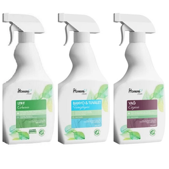 HOMM CLEAN 3'LÜ TEMİZLİK PAKETİ - 3