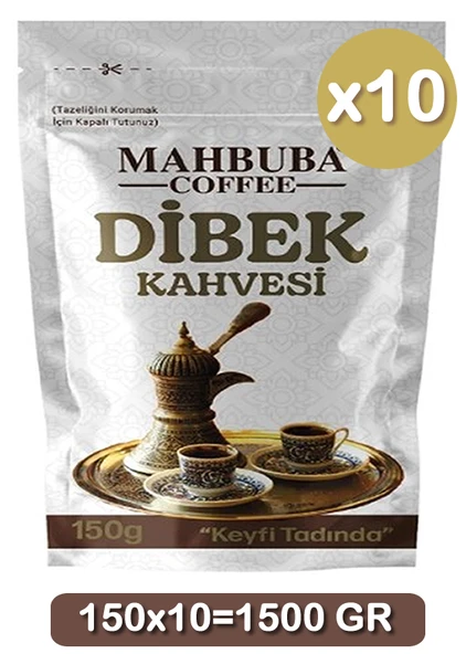 Mahbuba Dibek Kahvesi 150 gr 10 Paket