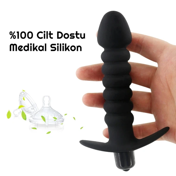 Backpart Titreşimli Boğumlu Çapalı Anal Tıkaç - 4
