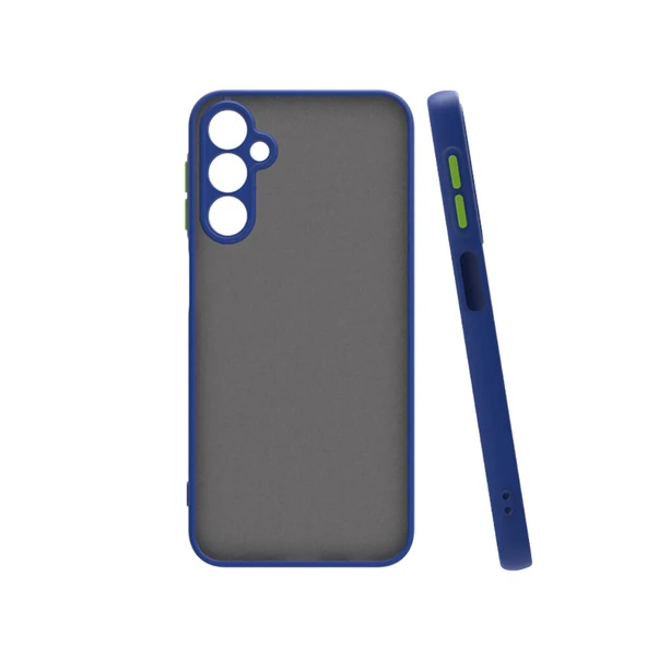 Samsung Galaxy S24 FE Kılıf Mat Kamera Korumalı Renkli Tuşlu Sert Silikon Hux Kapak - Resim 2