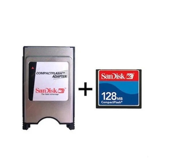 Pmr 128 Mb Compact Flash Hafıza Kartı+Pcmıa Compact Kart Okuyucu