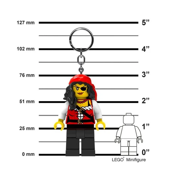LEGO Minifigures KE193H Iconic Princess Pirate Led Key Chain - Resim 3