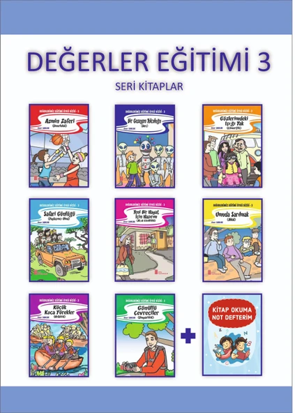 4.ve 5.Sınıflar İçin Değerler Eğitimi Öykü Dizisi + Kitap Okuma Not Defterim ürün görseli 1