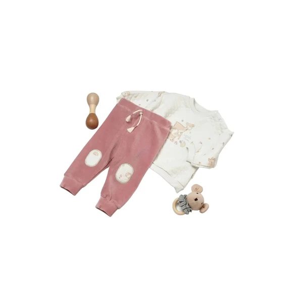 Bibaby Little Deer 2'Li Bebek Takım 59810 Mint - 3