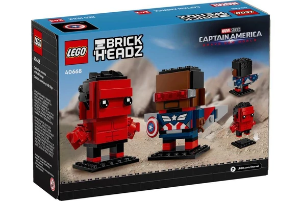 LEGO BrickHeadz 40668 Captain America and Red Hulk - 2