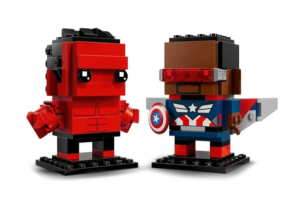 LEGO BrickHeadz 40668 Captain America and Red Hulk - 3