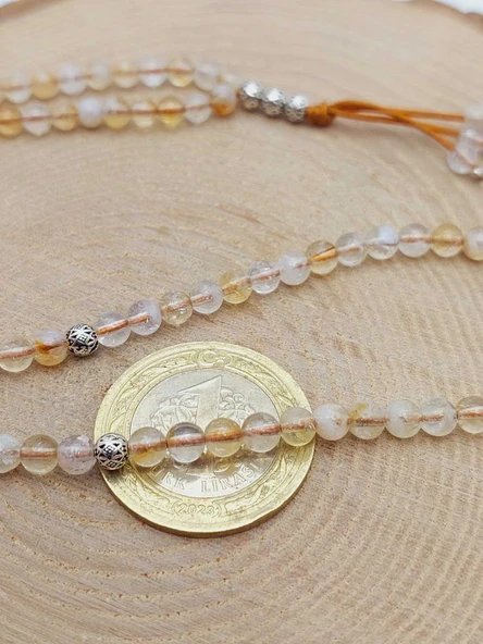 Sitrin Taşı 99luk Tesbih 4mm (36725) - Resim 3