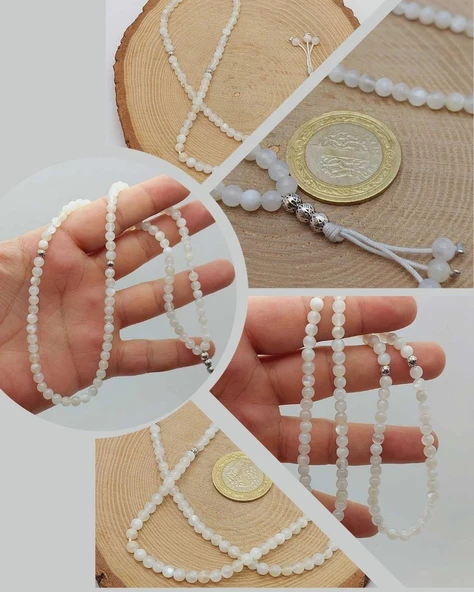 Ay Taşı 99luk Tesbih 4mm (17230) ürün görseli