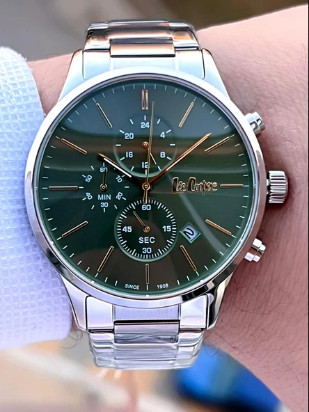 Lee Cooper Çelik Kordon İç Fonksiyonları Aktif 5 Atm Suya Dayanıklı Erkek Kol Saati ELC8042.370 - Resim 3