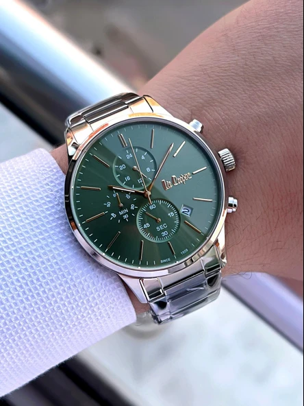 Lee Cooper Çelik Kordon İç Fonksiyonları Aktif 5 Atm Suya Dayanıklı Erkek Kol Saati ELC8042.370 - Resim 2